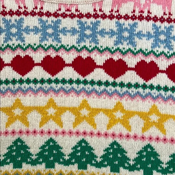 Boden Colorful Fair Isle Sweater size Large - Picture 4 of 9